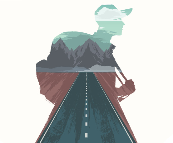 Illustration Smart travelling